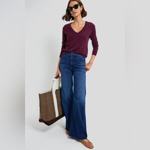 Hustler Roller Sneak Heirloom Flare Wide Denim Jeans 26